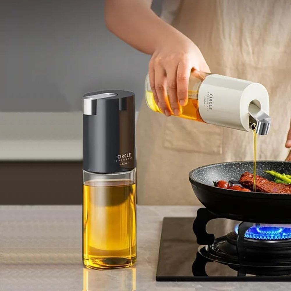 روغن‌ریز شیشه‌ای circle ظرفیت 500ML