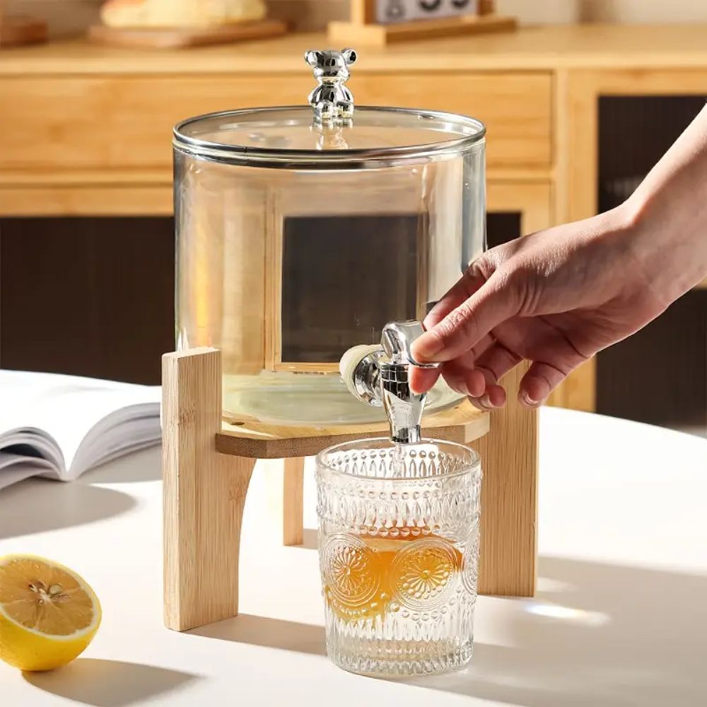 کلمن شیشه‌ای شیر‌دار با ظرفیت 2300ml