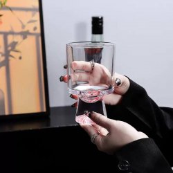 لیوان شیشه‌ای طرح کوهستان بسته 48 عددی